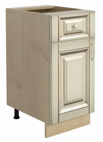 Долен шкаф с врата и чекмедже "Ванила" - Модулни кухни с онлайн поръчка