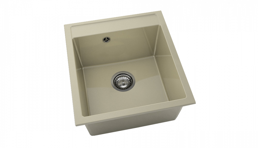 Кухненска мивка единична Полимермрамор FAT/2240300/ 51x46 - Гранитни мивки