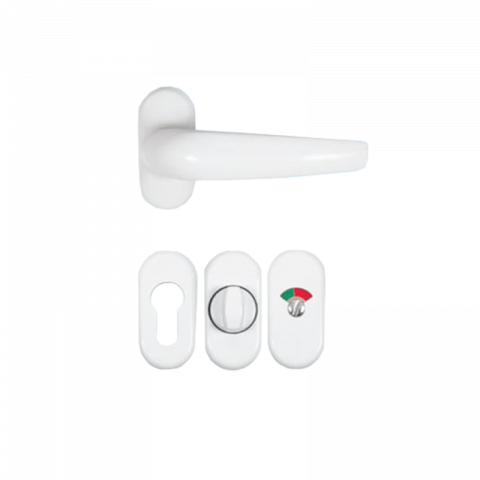 Дръжка за алуминиева дограма модел Унимет 2, бяла - Дръжки