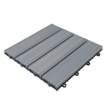 Декинг WPC плочкa PREMIUM 30х30x2,8cm, Светло сив