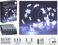 Светлинна верига, звезда 40 LED