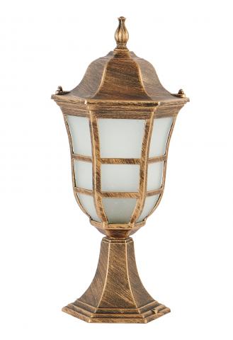 Градинска лампа висяща Аахен h=50 см метaл-стъкло златна патина - Градински лампи