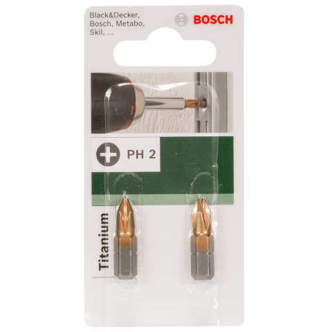 Бит Bosch Titanium PH2 25мм - Битове