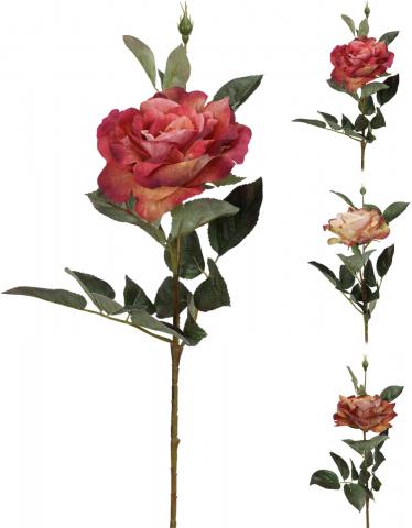 Изкуствено цвете роза 4 дизайна - Единични цветя