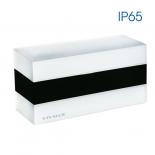 Фасаден LED аплик DUBLIN 8W 600lm 4000K, IP65, бял-черен