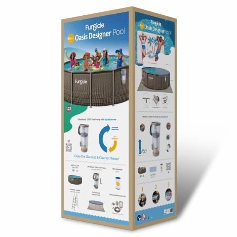 Басейн 457x122 см, снимка 4 - Басейни с тръбна конструкция