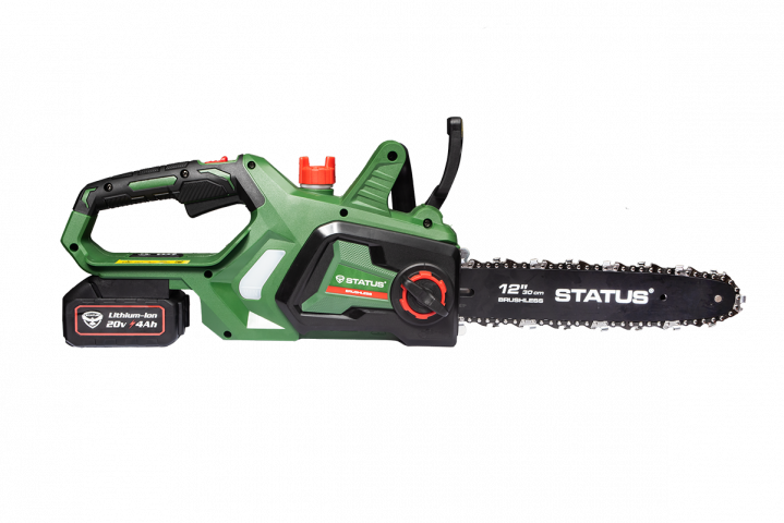 Акумулаторен безчетков верижен трион Status SAW SCB300-20KIT, снимка 3 - Верижни триони