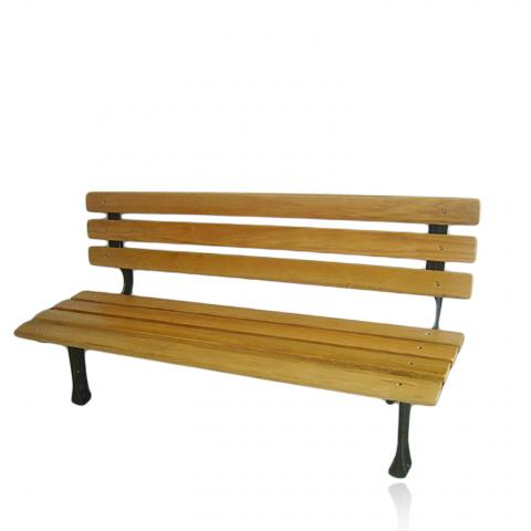 Градинска пейка дърво/чугун 150см - Дървени пейки