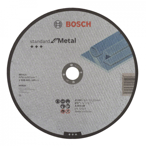 Диск за рязане на метал BOSCH 230x22,23x3 мм - Дискове за рязане на метал