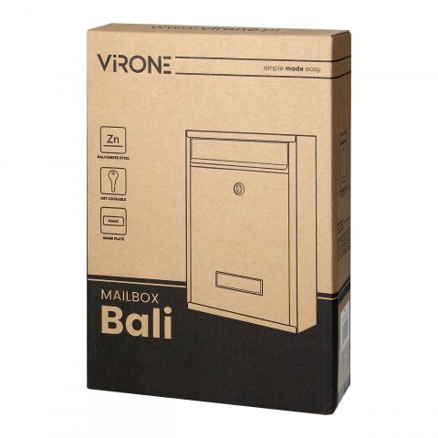 Пощенска кутия VIRONE - BALLI  антрацит, снимка 2 - Пощенски кутии