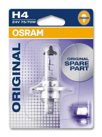 Aвто крушка H4 Osram 75/70W 24V - Осветление