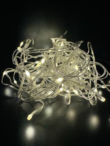 Светеща висулка 100 топло бели LED лампички, снимка 2 - Светеща мрежа/завеса