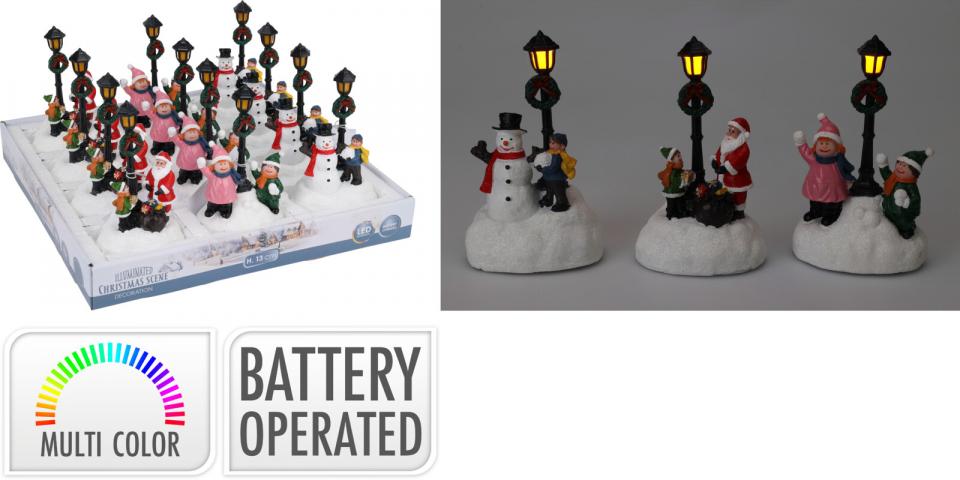 Коледен фенер 3 дизайна, снимка 2 - Светещи фигури