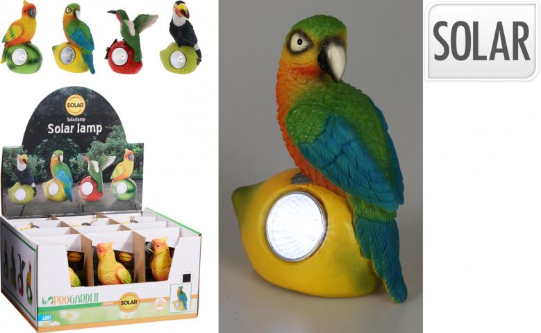 Соларни птици върху камък - Соларни лампи