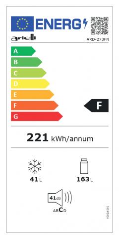 Хладилник с горна камера ARIELLI ARD-273FN, снимка 2 - Хладилници и фризери
