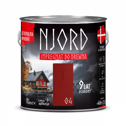 NJORD боя 2.5л цвят 04 - Импрегнатори за дърво