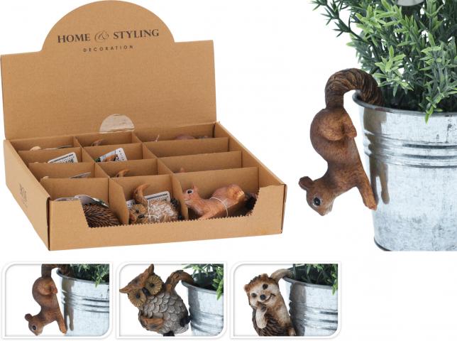 Аксесоар за саксия животинче 3 дизайна - Аксесоари за цветя