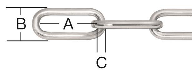 Верига поцинкована форма А 4мм - Вериги