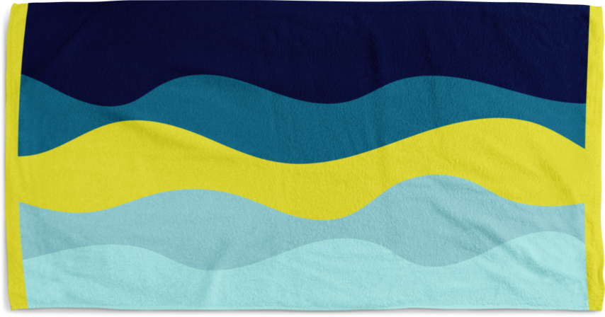 Плажна кърпа Bali 90x170 синьо - Хавлии и халати