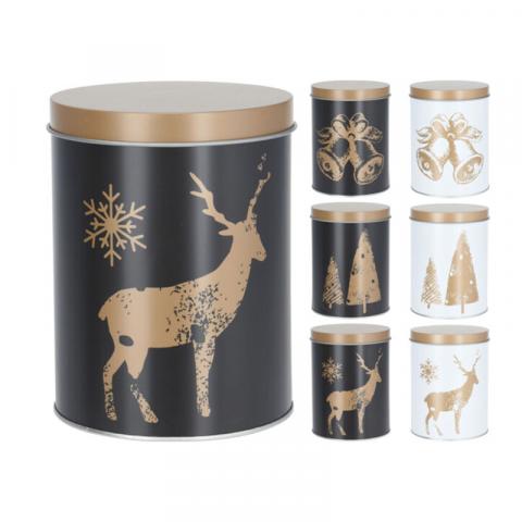 Коледни кутии 3 бр. черно/бяло - Коледни артикули