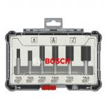 Комплект прави фрезери 8 мм Bosch 6 бр.
