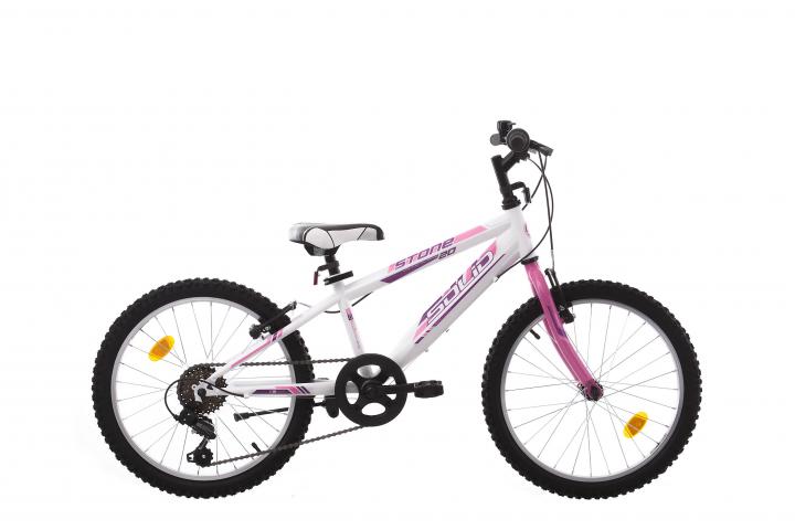Велосипед бяло/розово STONE 20" - Велосипеди