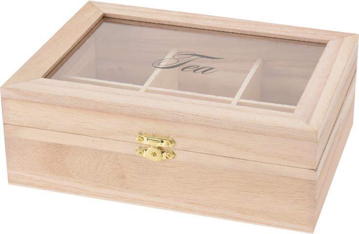 Дървена кутия за чай - Органайзери за кухня