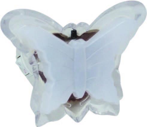 Нощна лампа Butterfly LED бяла - Настолни лампи