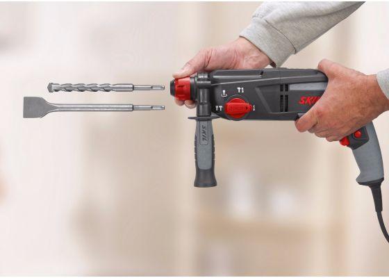 Перфоратор  Skil 1763AA 1010W, 2.4J, 4 функции, снимка 3 - Кабелни перфоратори
