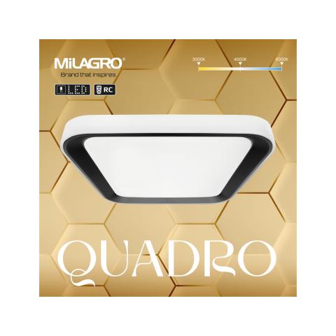 LED Плафон QUADRO BLACK, снимка 4 - Плафони
