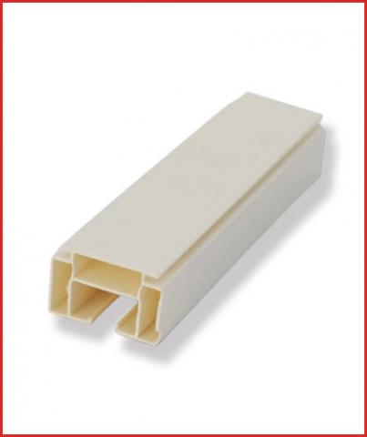 Корниз PVC 3 м бял - Пластмасови корнизи