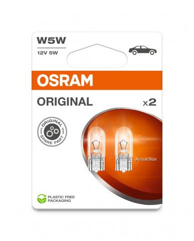 Aвтo крушка OSRAM W5W 12V W2,1x9.5d - Осветление