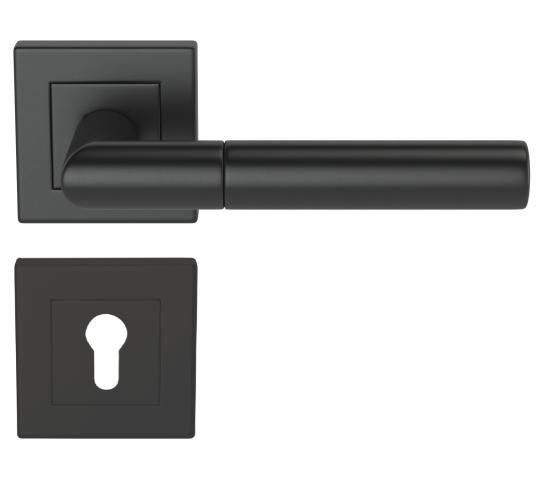 Дръжка Condi с квадратна розетка м.101K секр. ключ черна мат - Дръжки
