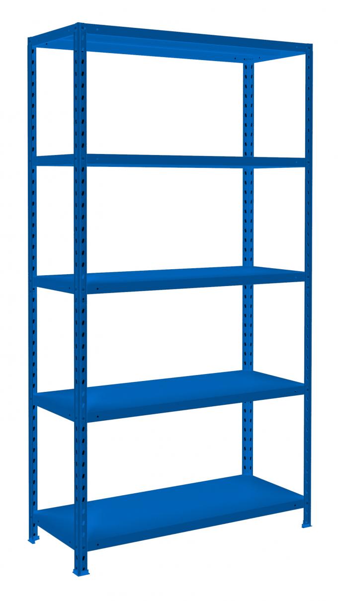 Стелаж метален 188х100х40 5x130кг син 05046355 на топ цена — Home Max ...