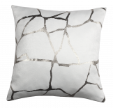 Деко възглавница Wuste 45x45 см екрю-сребро