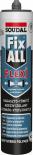 Лепило-уплътнител Fix All Flexi Soudal 280мл, бял