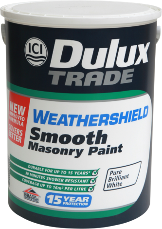 Фасадна боя Dulux 5 л бяла - Бели фасадни бои