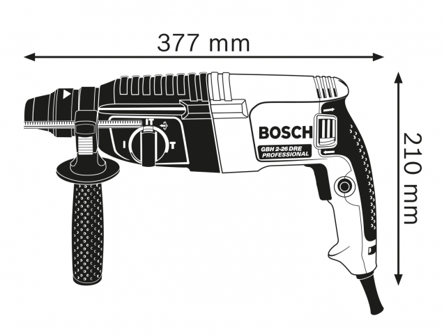 Перфоратор Bosch Blue GВН 2-26, снимка 3 - Кабелни перфоратори