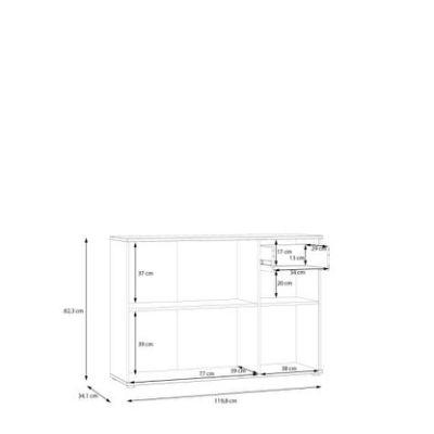 Скрин GANYMEDE 119.80см салвия, снимка 2 - Скринове