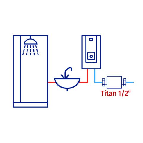 Магнитен омекотител за вода TITAN 1/2", снимка 3 - Инсталация на бойлери