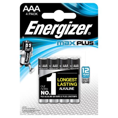 Батерия Energizer Max Plus AAA 1.5V 3+1бр. - Батерии