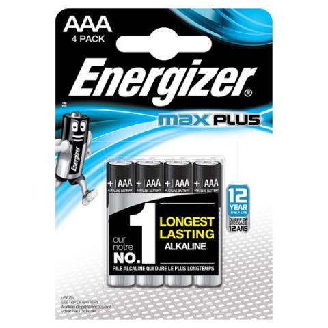 Батерия Energizer Max Plus AAA 1.5V 3+1бр. - Батерии