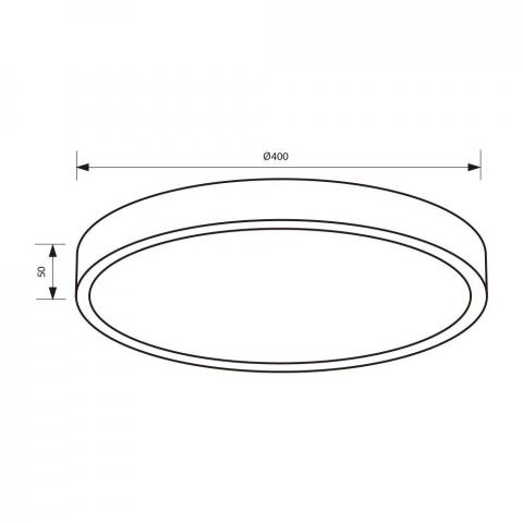 LED плафон Luka 35 W 230 V GD CCT-switch, снимка 2 - Плафони