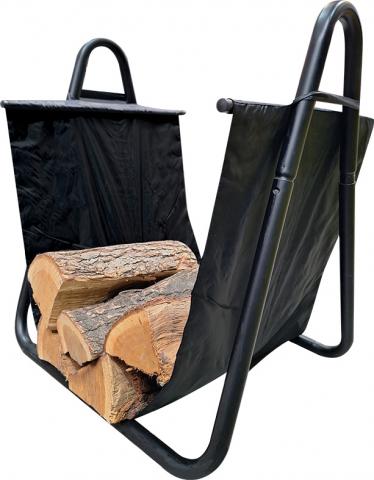Кош за дърва с черен плат EDG160B - Отопление и климатизация