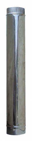 Димоотвод Ф80 100см инокс - Кюнци за камини и печки