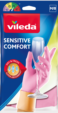 Ръкавици Vileda Sensitive M, снимка 2 - Ръкавици