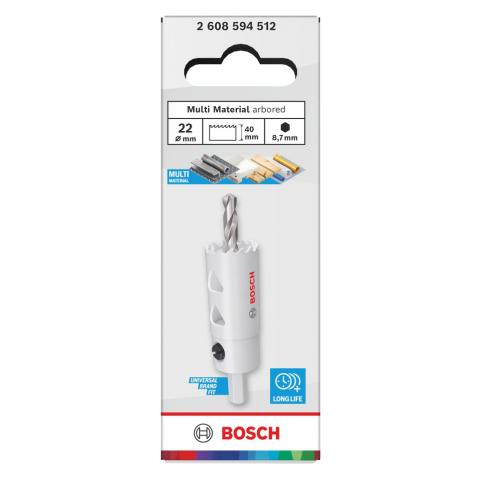 Боркорона Bosch ММ 22 мм, снимка 4 - Боркорони bi-metal