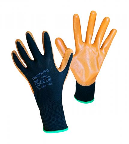 Ръкавици топени в нитрил Twister Evo №10 - Ръкавици от изкуствени материи