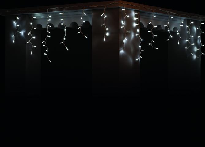 Светеща завеса 'Висулка' 4м, 120 б LED OUT, снимка 2 - Светеща мрежа/завеса