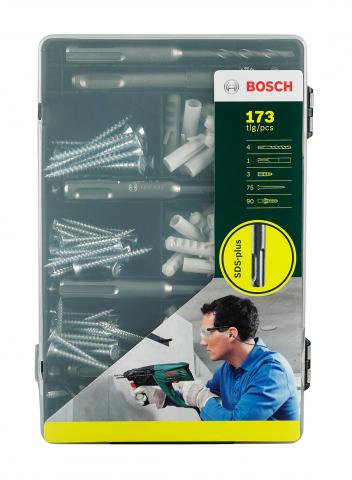 Комплект крепежи 173 части Bosch SDS+ - Комплекти консумативи